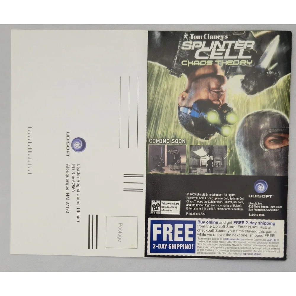Tom Clancy's Ghost Recon 2 - Original Xbox - Complete (CIB) W/ Reg Card Tested